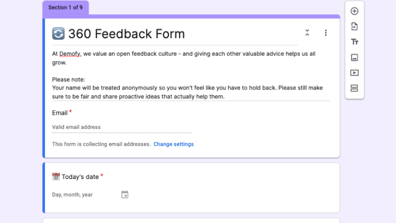 Free Form Template 360 Degree Feedback Free Form Template 360 Degree Feedback